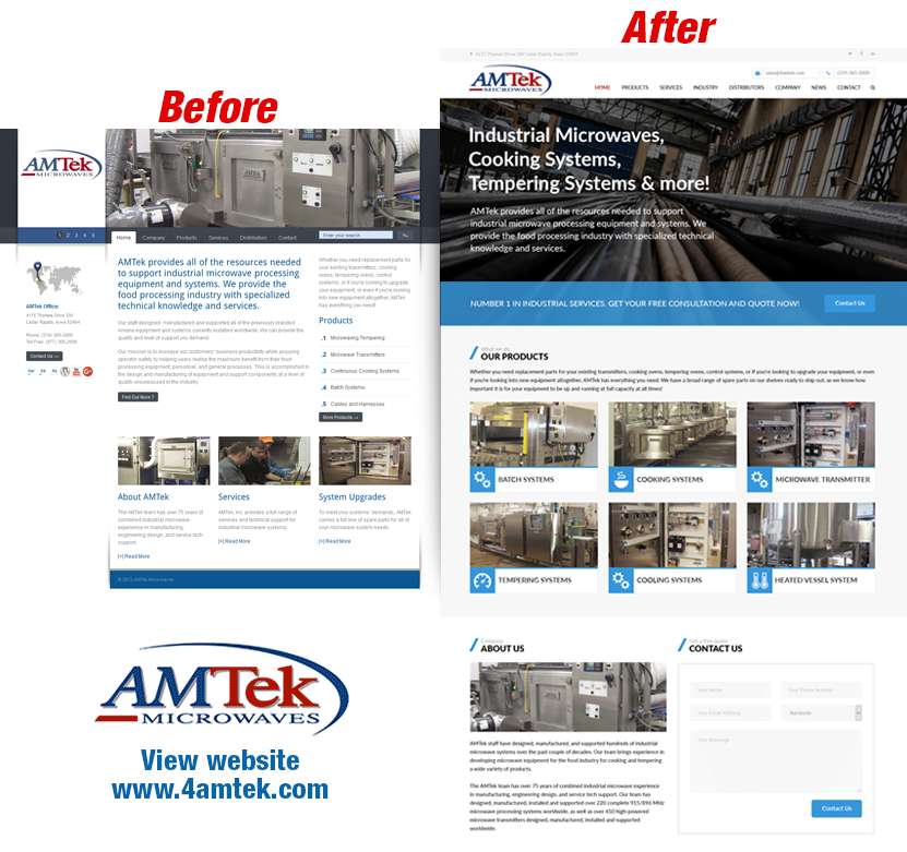 Manufacturing Website Design