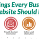 Things Every Business Website Should Do
