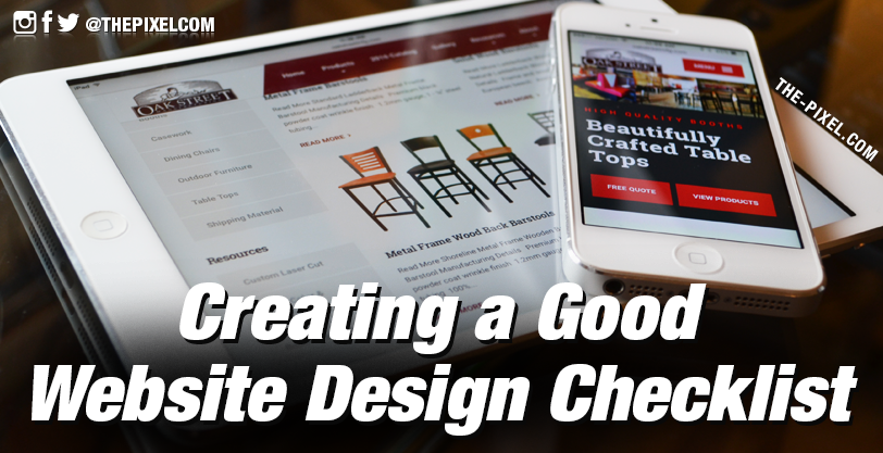 Creating a Good Website Design Checklist