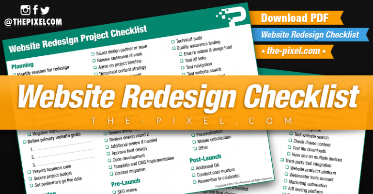 Website Redesign Checklist Download