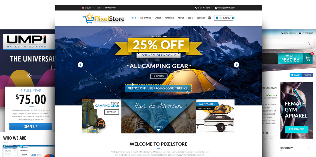 Ecommerce Shopping Cart Website Design