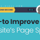 How-To Improve Your Website Page Speed