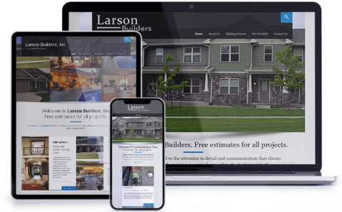 Larson Builders - Construction Website Design