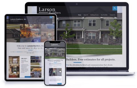 Larson Builders - Construction Website Design