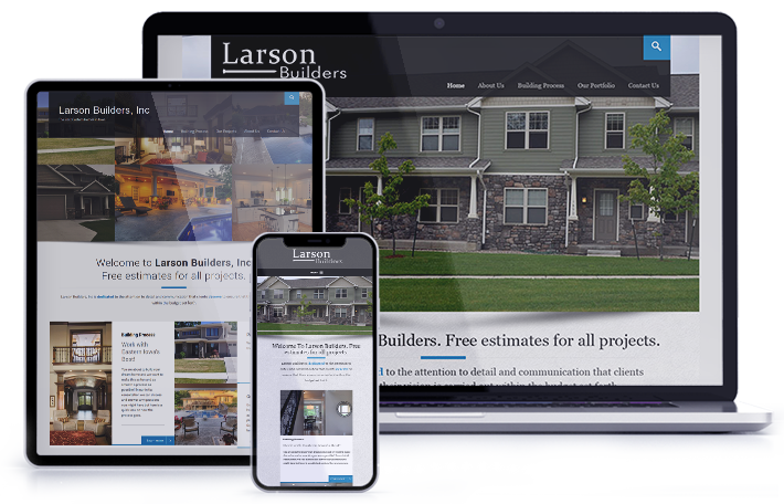 Larson Builders - Construction Website Design