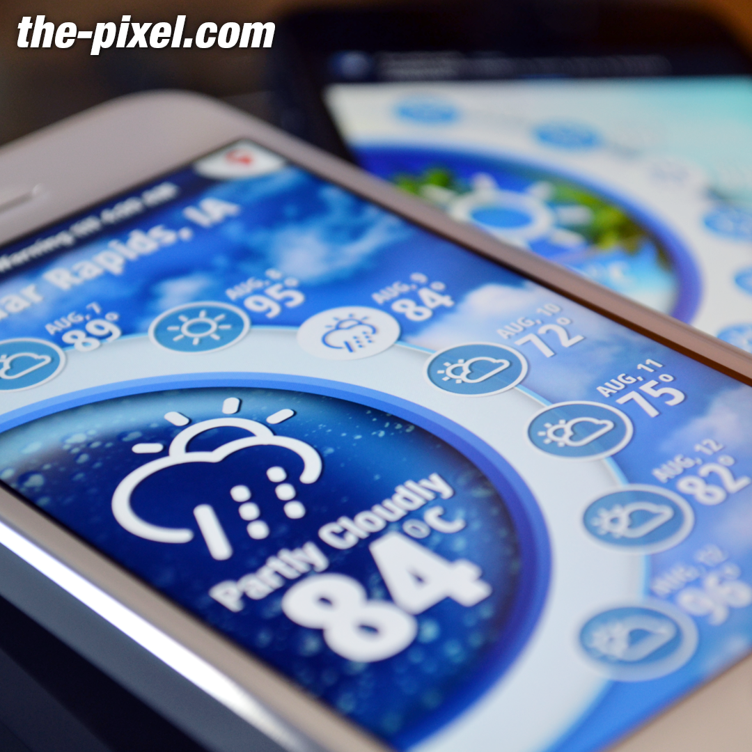 Mobile Weather App UI Design