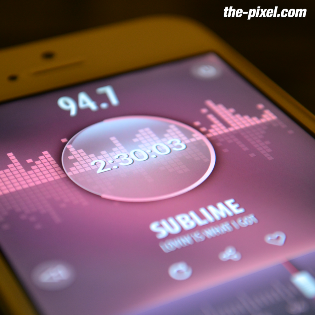 Radio User Interface Mobile App Design
