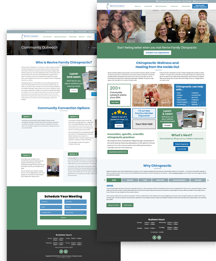 Revive Family Chiropractic Website Design