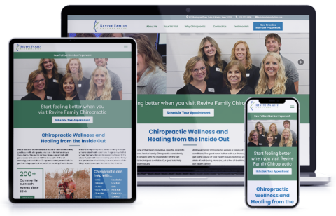 Revive Family Chiropractic Website Design