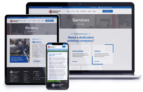 Dedicated Printing Company - Website Design