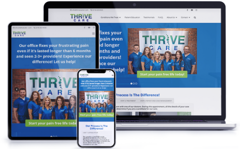 Thrive Care Cedar Rapids Iowa - Website Design
