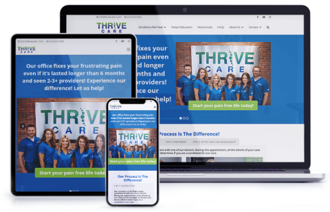 Thrive Care Cedar Rapids Iowa - Website Design