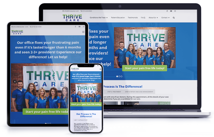 Thrive Care Cedar Rapids Iowa - Website Design