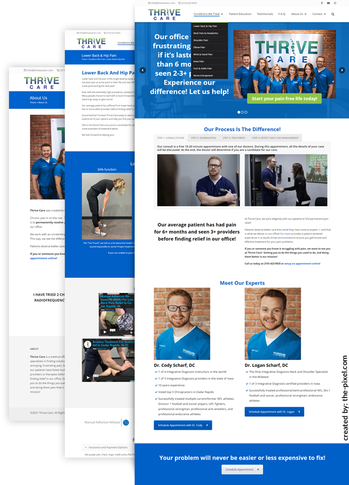Thrive Care - Website Design