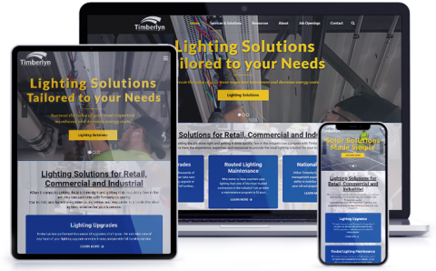 Timberlyn Lighting and Solar - Website Design