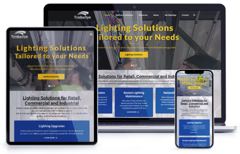 Timberlyn Lighting and Solar - Website Design