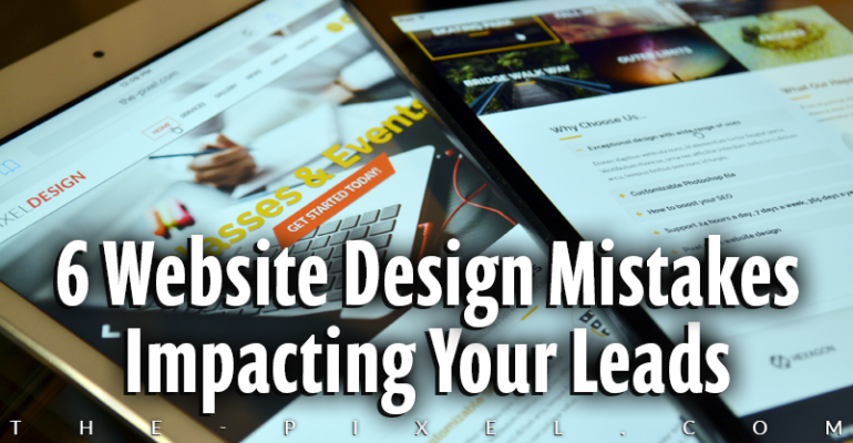 Website Mistakes Impacting Leads