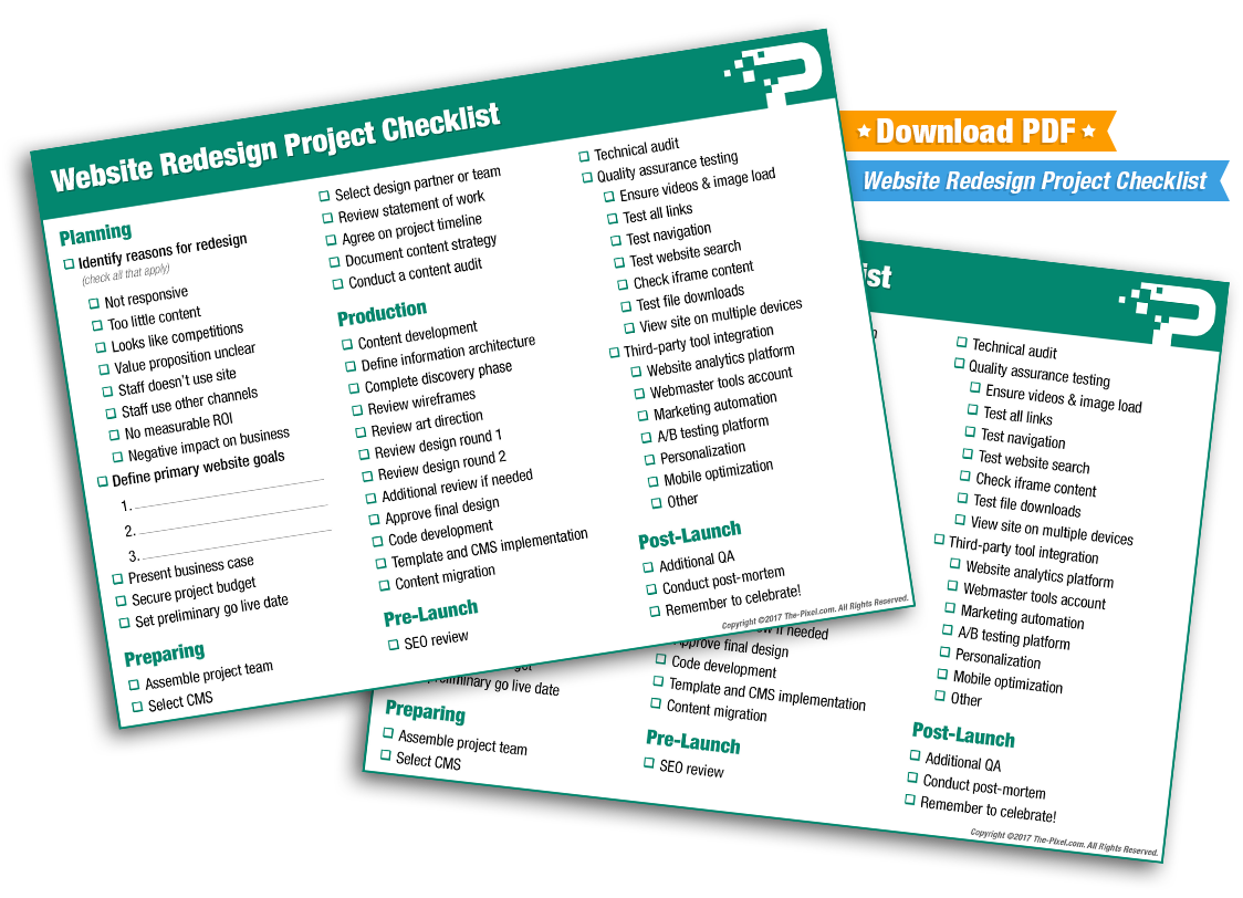 Website Redesign Checklist