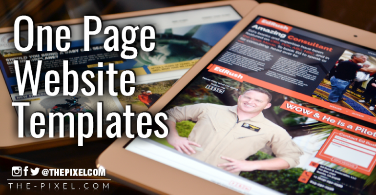 One Page Website Templates