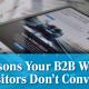 Reasons Your B2B Website Visitors Dont Convert