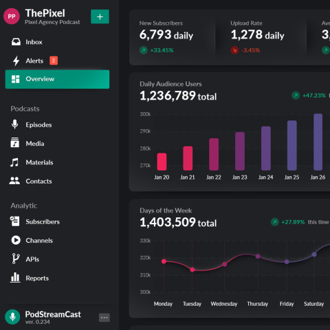 Podcast Streaming App UI Design