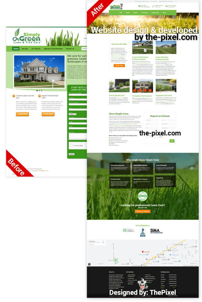 Iowa Lawn Care Website Redesign