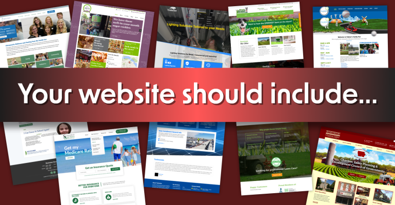 What should your business website include